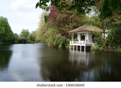 White Tea House On Water Surrounded Stock Photo 1306536043 | Shutterstock