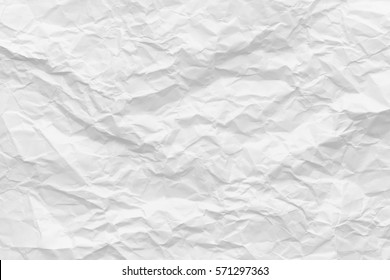 White Texture Background. Crumpled paper. - Shutterstock ID 571297363