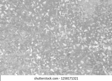 White Texture Of Foil With Holographic Effect. Grayscale Holographic Foil Background. Holographic Foil Reflection. Confetti In Air Pattern. 