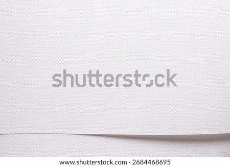 White texture paper document surface. Smooth woven material with fine lines and soft detail in minimal structure. Elegant abstract background for canvas, fabric, wallpaper or craft design.