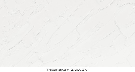 White textured plaster wall background. Smooth plaster, rough texture. Ideal for backgrounds, design projects, and interior design. Plaster wall, textured surface. Background with copy space.