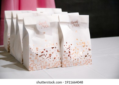 White Thank You Goody Bags - Shutterstock ID 1911664048