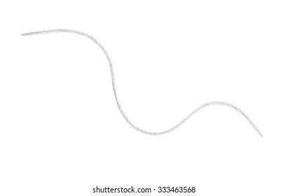 White Thread On A White Background