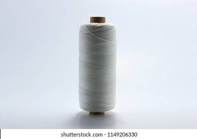 White Thread On Gray Background