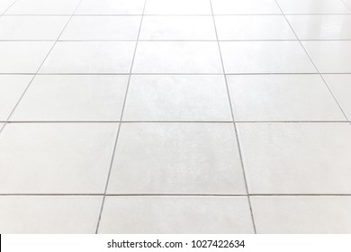 White Tile Floor Officewhite Tiles Floor Stock Photo 1027422634 ...