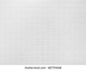 White Tile Wall Background Bathroom Floor Texture 