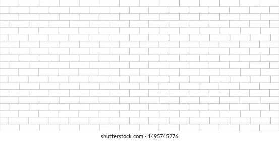 white tile wall ceramic or brick pattern subway texture for background