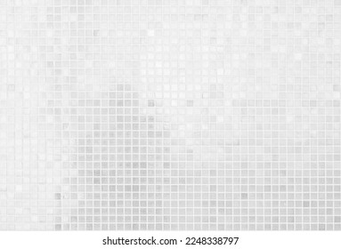 White tile wall chequered background bathroom texture. Ceramic brick wall and floor tiles mosaic background in bathroom and kitchen clean. Design pattern geometric with grid wallpaper decoration. - Shutterstock ID 2248338797