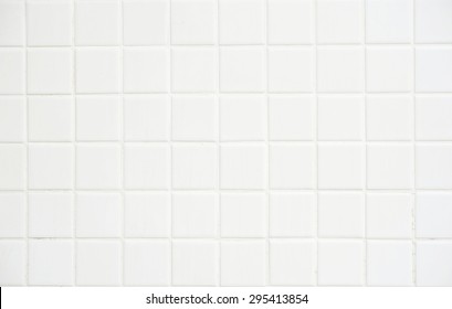 White Tile Wall,background For Design.