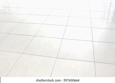 White Tiles Floor Texture Stock Photo (Edit Now) 397650664