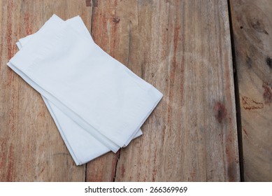white tissue on table
