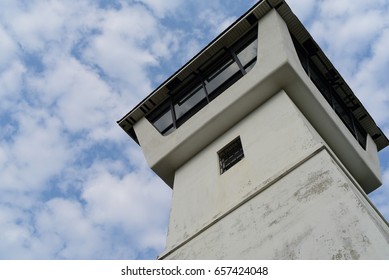 A white tower.