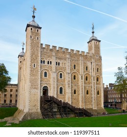 The White Tower At The Tower Of London In England