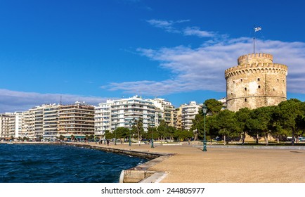 White Tower Of Thessaloniki In Greece