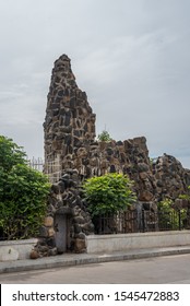 White Town, Pondicherry/India- September 3 2019: Kargil war memorial in the French quarter of Pondicherry