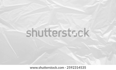White transparent plastic bag texture background