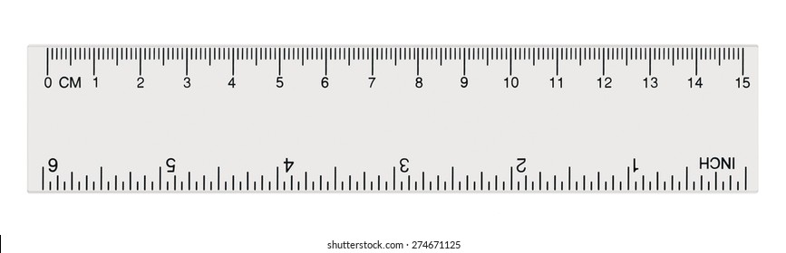 6 cm ruler