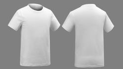 Blank long sleve shirt mock up template, front and back view, isolated ...