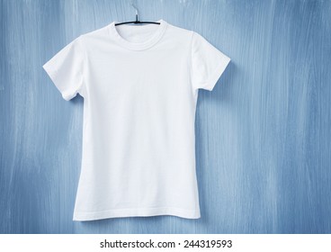 White T-shirt On Hanger