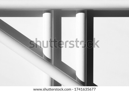 Similar – Image, Stock Photo shadow of a stair railing