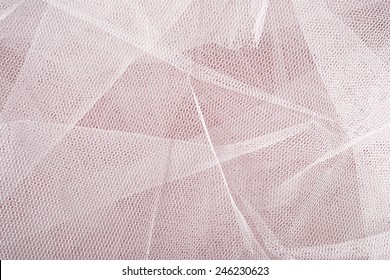 White Tulle Texture Close Up