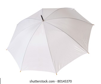 White Umbrella. Isolated