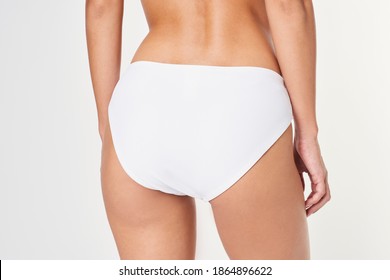 White Underwear Mockup Women's Panties