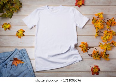 Download Fall Tshirt Flat Lay High Res Stock Images Shutterstock