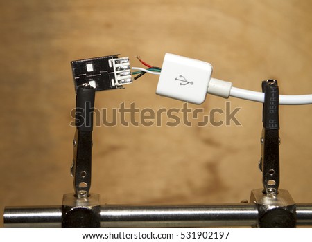 white usbcable