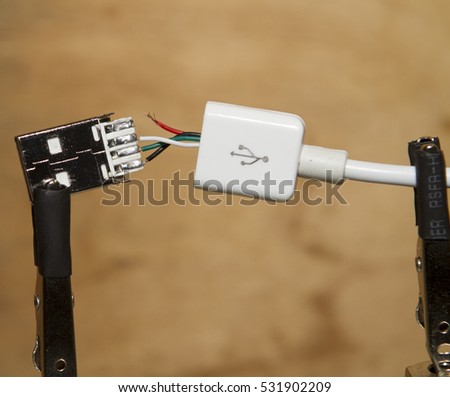 white usbcable