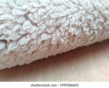 White Used Roller Brush Texture