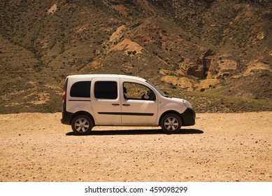White van under the sun