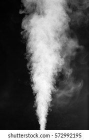 White vapor on the black background  - Shutterstock ID 572992195