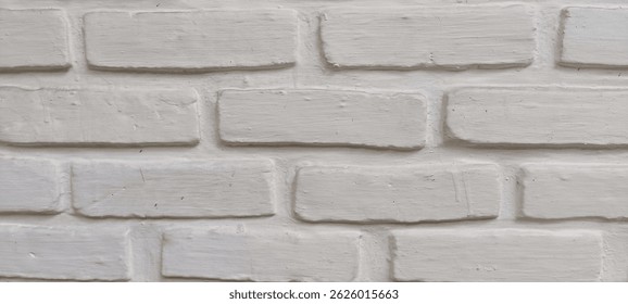 A white wall brick texture