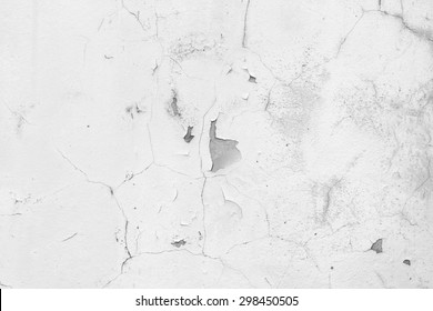 White Wall With Cracks