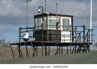 WHITE WALTHAM, ENGLAND - MARCH 2019: Control Tower At White Walhtam Airfield.