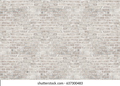 White Wash Brick Wall Texture For Design. Background For Your Text Or Image.