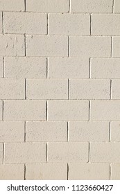 White Washed Breeze Block Wall.