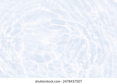 White water with ripples on the surface. Defocus blurred transparent white colored clear calm water surface texture with splashes and bubbles. Water waves with shining pattern texture background. - Powered by Shutterstock