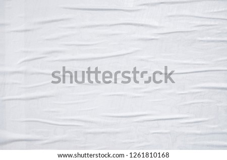 white waved wrinkled weathered poster texture wall