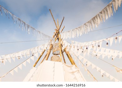   White Wedding Tent Boho Gypsy Meditation Glamping .  