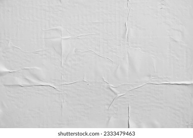 White wheatpaste street poster style texture background