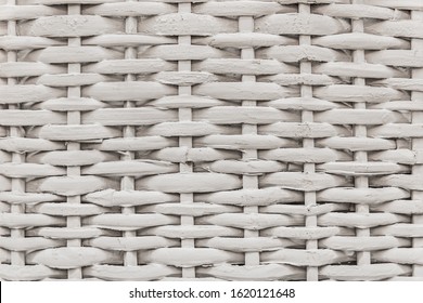 White Wicker Basket Texture Background, Abstract Seamless Pattern, Handmade