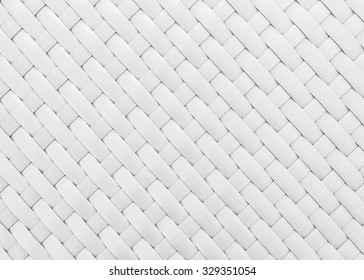 White Wicker Pattern For Background