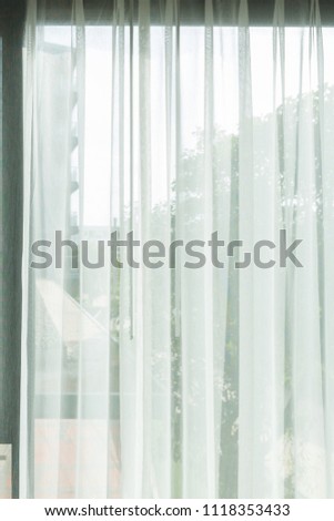 White window blinds