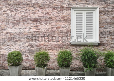 white windown on store wall background texture

