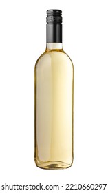 White Wine Bottle Isolated On White Background.