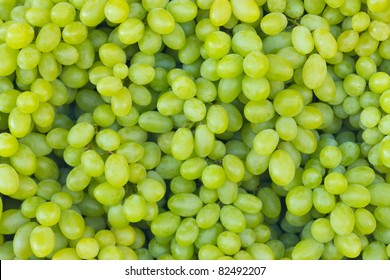 White Wine Grapes In A Market