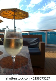 white wine on board vessel