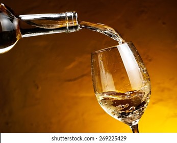 White Wine Pouring